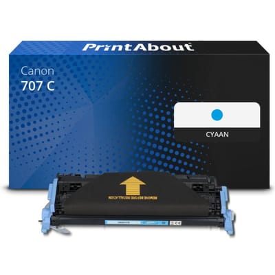 PrintAbout huismerk Toner 707 C Cyaan Geschikt voor Canon