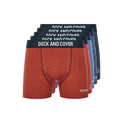 Duck and Cover Heren Quenelly Boxershorts (Set van 5) (Veelkleurig)
