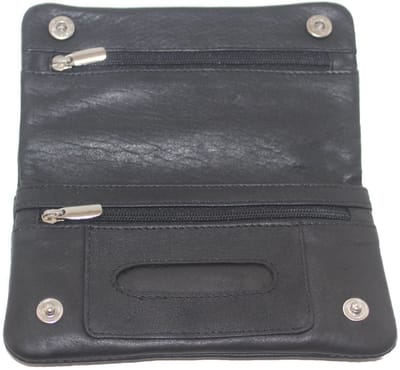 Oi zwart lederen shagzak / originele shagetui / ouderwetse tabaksbuidel / leren tabakzak / etui voor shagbuil / zwart leer / 336