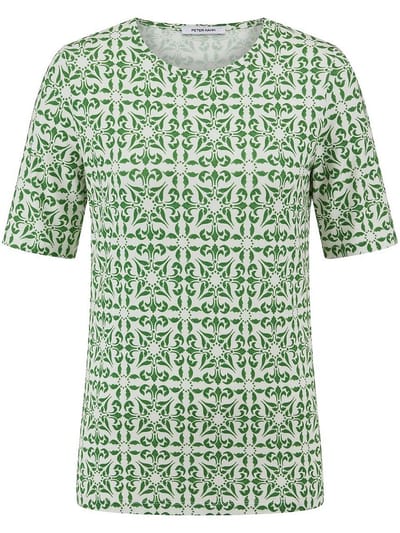 Shirt ronde hals Van Peter Hahn wit