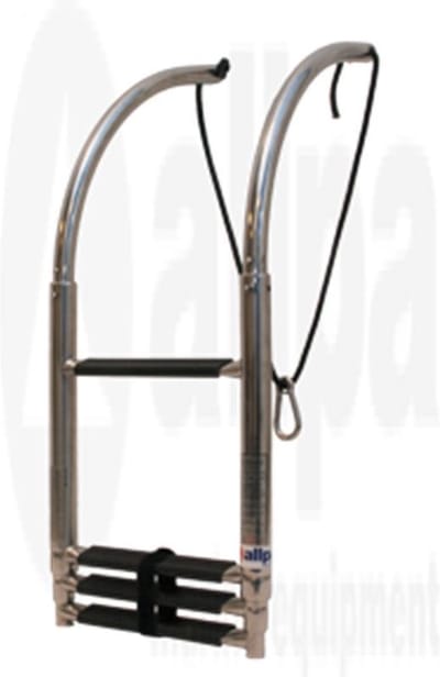 Allpa telescopische 4-treeds Zwemtrap voor Rubberboot