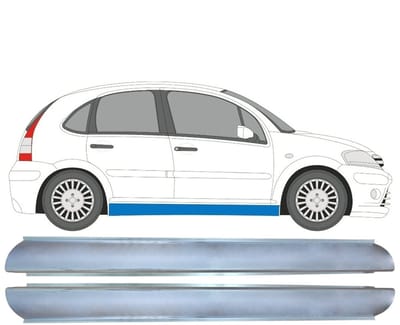 Reparatie dorpel voor Citroen C3 2002-2010 / Links + Rechts / Set