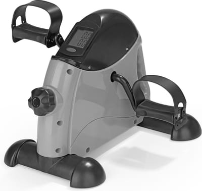 VITALmaxx Mini-trainer voor armen en benen, met weerstandsregeling voor het optimale trainingsresultaat, geïntegreerd display voor tijd- en calorieweergave, ideaal om de bloedsomloop te stimuleren