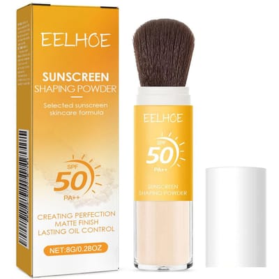 Poudre Fixatrice Maquillage, maquillage quotidien naturel respirant contrôle du sébum protection solaire longue durée poudre sculptante