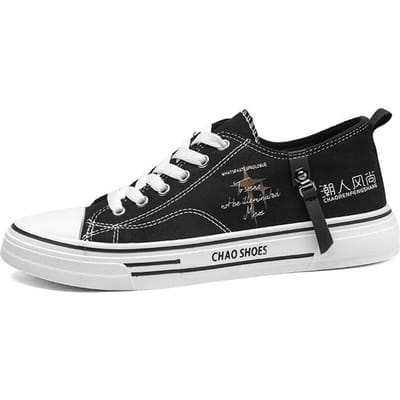Nieuwe Herenschoenen Verlichte Zomerslippers Outdoor Casual Canvas Schoenen Lage Instappers Luie Schoenen Modetrend 43 black