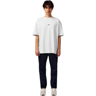 Hugo Heren-T-shirt met opdruk op de rug: MCMXCIII (Wit/blauw)