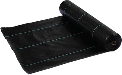 Onkruidmembraan - Weringdoek Bodembedekker - Tuinonderhoud - Dubbele Stuks - 1 x 2 meter - Zwart