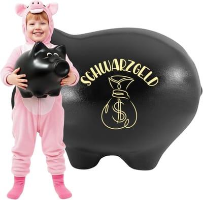 Gepersonaliseerd spaarvarken - Keramiek spaarpot - Geld sparen - Om te breken - 22x22x33 cm