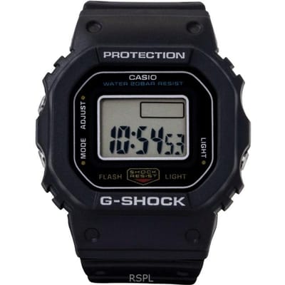 Casio G-Shock Nano Digitaal Zwart Bio-Gebaseerde Harsband Kwarts DWN-5600-1 200M Unisex Horloge zwart