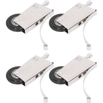 4 stuks Schuifdeur Katrol Cam Systeem RVS Geluidsarm Sterk Lager Beslag 40mm Diameter