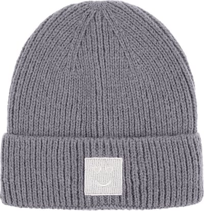 Muts - Unisex - Beanie - Grijs - Smiley