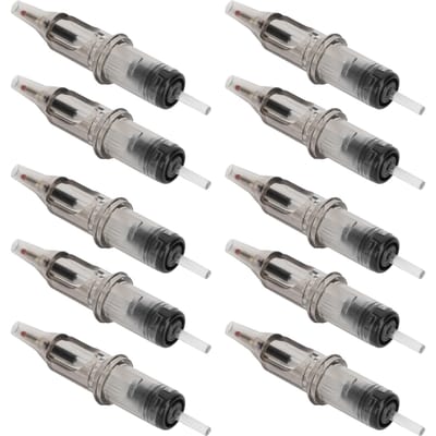 10 stuks 2ml Tattoo Balpen Cartridges Liner Shader 0.5mm Tip Balpen Cartridges voor Oefening zwart
