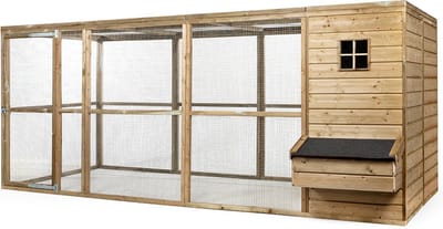 Wood Selections Kippenhok Luuk - Kippenren - Nachthok Kippen voor buiten - kippenhok met buitenverblijf - Dierenverblijf