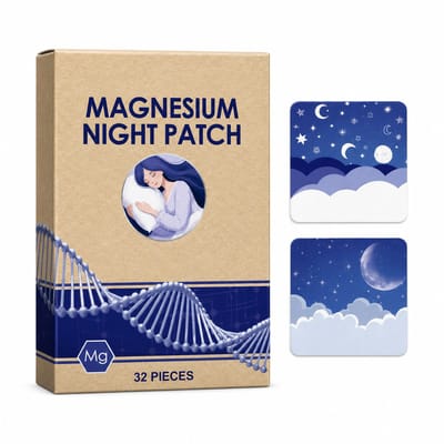 Kahil - Magnesium Night Patches - 32 Stuks - Nachtpleisters met Lavendel en Kamille Extract