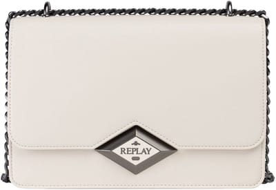 REPLAY schoudertas Crossbody Bag White Smoke crème