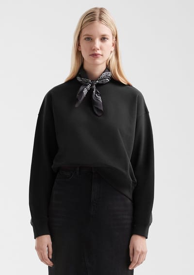 Dikke ronde hals sweater zacht en casual dames QS