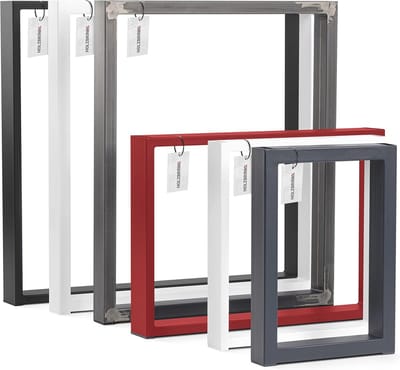 Tafelpoten voor tafel en salontafel - Gelakt ruw staal 40x43 cm