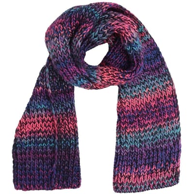 Mountain Warehouse Dames Chunky Gebreide Sjaal (Donkerpaars)
