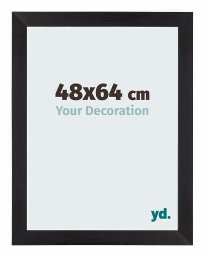 Your Decoration - Puzzellijst 48x64 cm - Zwart Houtnerf - Puzzellijst 500-1000 stukjes - MDF Fotolijst - Mura