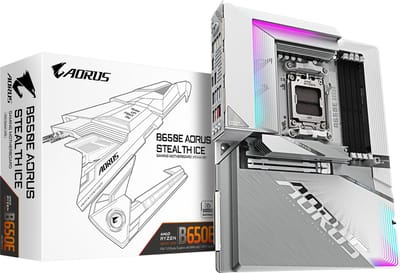GIGABYTE AORUS B650E Stealth Ice - Moederbord ATX - Socket AM5 - AMD B650 - DDR5 - 2.5GBps LAN - Wi-Fi 7