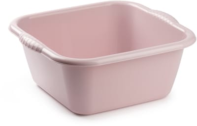 PlasticForte Afwasbak teil - 20 liter - roze - kunststof - 46 x 42,5 x 30,5 cm - huishoud teilen - spoelbak