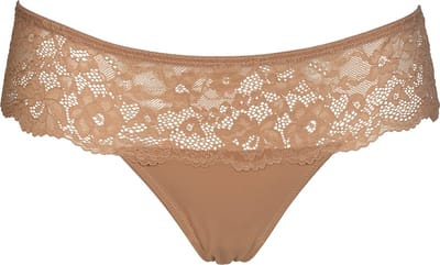 After Eden Recycle Dames Kanten String - Powder - Maat XL