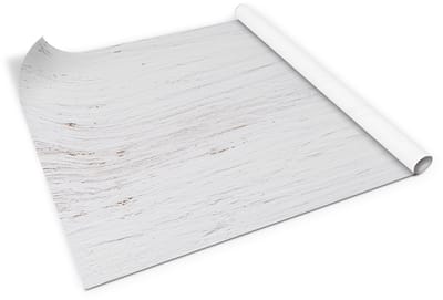 Tulup Meubelfolie - Wit Kastfolie - 100 x 50 cm - Wit hout Decoratieve Folie - Houtnerf effect Meubel Make-Over - Zelfklevende Meubelwrap