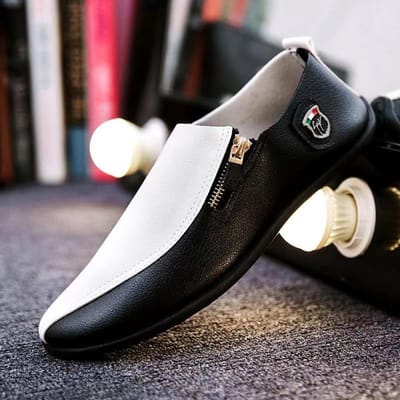 Nieuwe Herenschoenen Grensoverschrijdende Heren Instappers Erwtenschoenen Ademend Koreaanse Stijl Casual Leren Schoenen 44