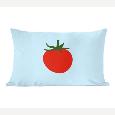 Sierkussens - Kussentjes Woonkamer - 60x40 cm - Rood - Tomaat - Groente