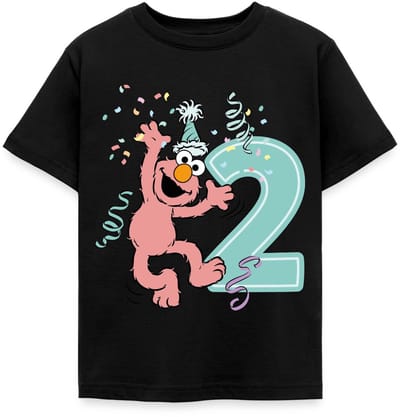 Sesamstraat Elmo Verjaardag 2 Jaar Cadeau T-Shirt Kinderen