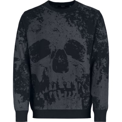 Black Premium by EMP Gebreide trui - Skull & Bones - S tot XXL - voor Mannen - zwart