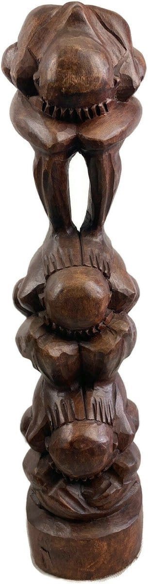 houten beeld / houten figuur / handgemaakt beeld / vintage style / bali indonesie beeld /