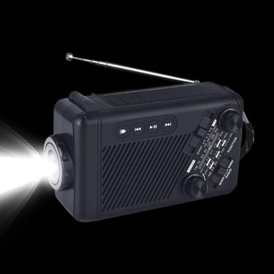 Zonne-energie Noodradio met AM/FM Alarm en SOS functie voor Noodgevallen