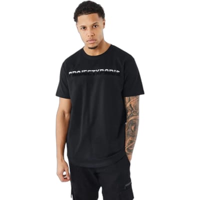 T-shirt met afgedrukte vervaagde vezel Project X Paris