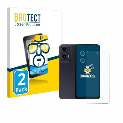 BROTECT - Screenprotector voor Motorola Moto G35 (Voor+Camera) - Folie Beschermfolie transparant 2 Stuks