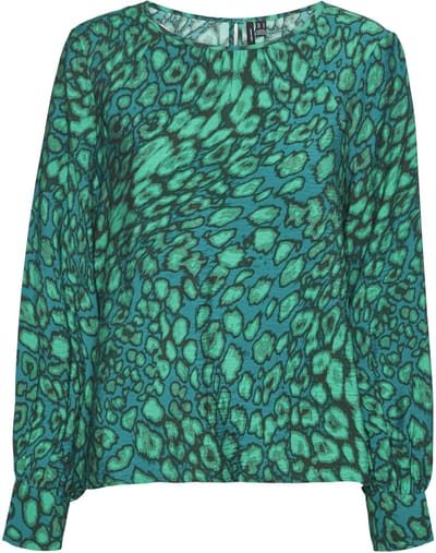 VERO MODA - VMJOSIE RIKA LS TOP WVN GA - Dames - Blouses