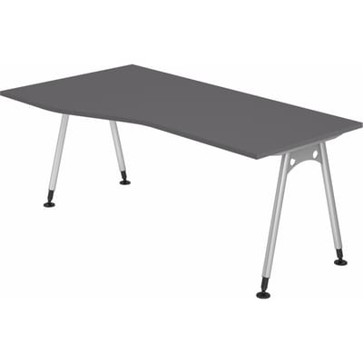 ATOS 18 S | Bureau - 180 x 100 Tafelhoogte I In hoogte verstelbaar Grafiet