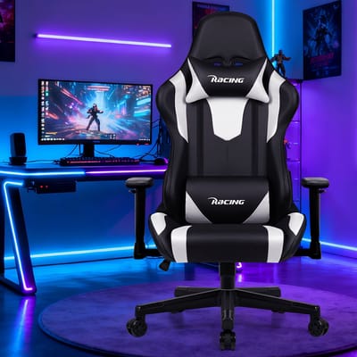 Gaming Stoel - Gaming Chair mit 90°-165° Rugleuning - Racing Style - Max Gewicht 150 kg