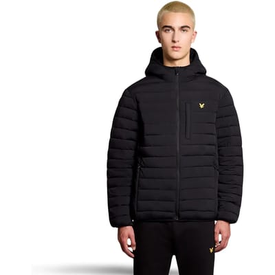 Lyle & Scott Sports lichtgewicht gewatteerd jack - zwart