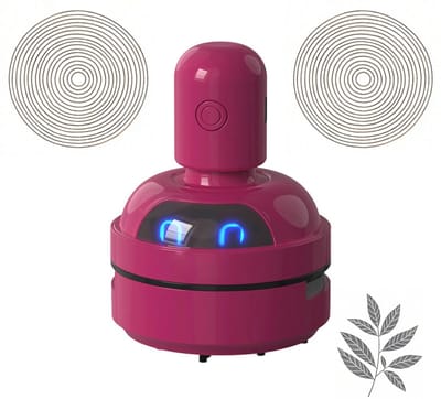 KZQ Tafelstofzuiger, draadloze handstofzuiger/droger, toetsenbordreiniger. Compact en draagbaar, geschikt voor thuis, op kantoor en in de auto. Rood.