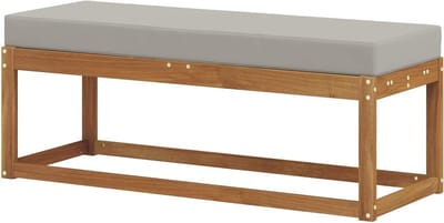 Stoelbank met kussen - Buiten Zitplaats - Ontspannen in de tuin - Modulaire hoekbank - 115 x 43 cm
