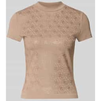 Slim fit T-shirt met all-over strass-steentjes