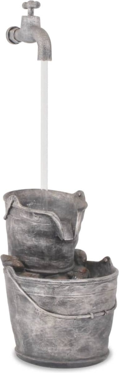 Waterornament - Voor buiten - Tuin - Water Fontein - Waterval Ontwerp - Kamerfontein - Tuindecoratie - Met Pomp - 34 x 32 x 91,5 cm