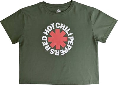 Red Hot Chili Peppers - Classic Asterisk Crop top - S - Groen