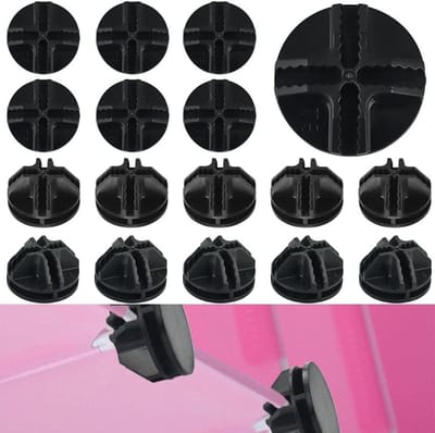 Verbindingsstukken Steekrek - Connectoren Kunststof - Kast Assemblage - Stabiel Kruisontwerp - 37mm Gesp - Zwart