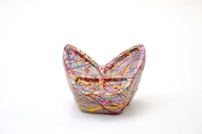 Mini Urn Vlinder - Paint - Goud - urn voor as - urn kat - urn hond - luxe urn - kleine urn - pop art urn - urnen kopen