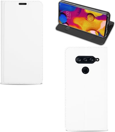 LG V40 Thinq Hoesje Wit met Pashouder