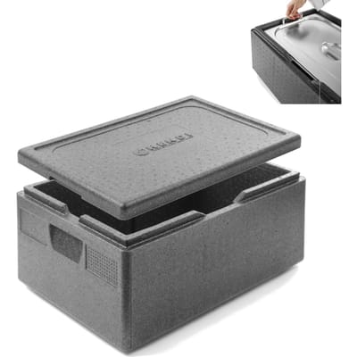 HENDI Thermobox Profi Line – GN 1/1 – 40L – Hoge isolatiewaarde – Verzonken handgrepen – 600x400x285 mm
