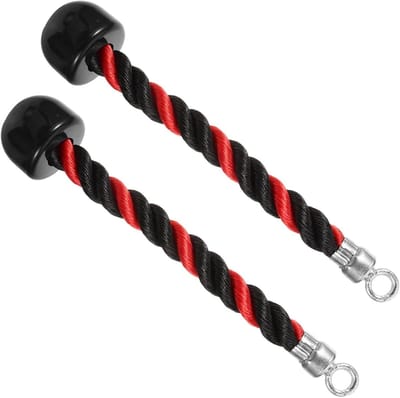Pull Down Touw - Triceps Touw Gym - Kracht Training - Antislip Grip - 2 stuks - Multi