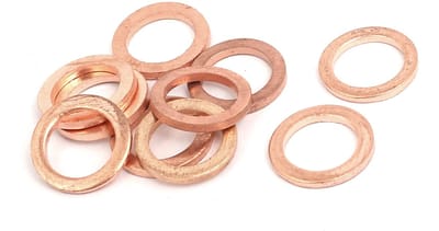 Dailygoody - M10 koperen ringen - Afdichting - Koper - Platte ringcarterplug - 10 stuks - Geschikt voor diverse toepassingen - Hoogwaardig materiaal
